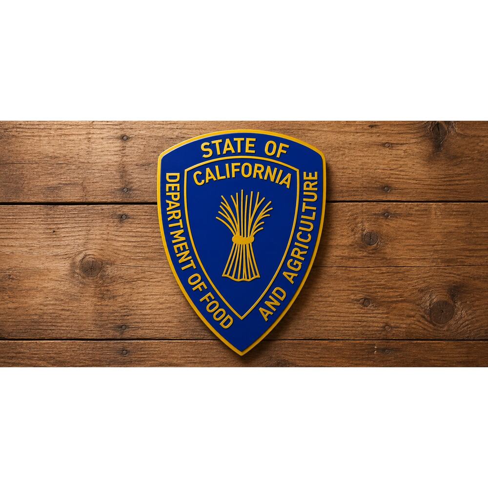 California Department of Food and Agriculture Sign Natural Resources Farm DNR